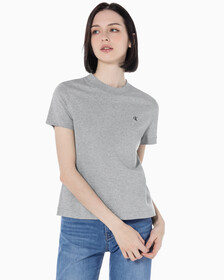 Buy 여성 릴렉스핏 아카이브 로고 크루넥 반팔 티셔츠 in color HEROIC GREY HEATHER CM1BK 08