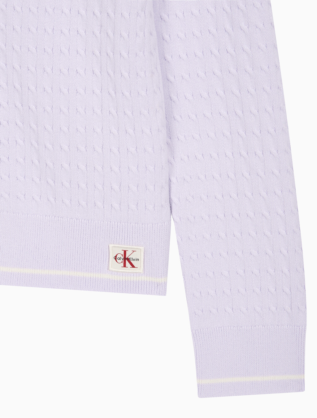 Buy 여성 우븐라벨 케이블 가디건 in color Light Pink