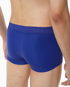 Buy 남성 CK 블랙 코튼 싱글 트렁크 in color SPECTRUM BLUE/SPICY ORANGE