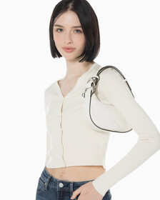 Buy 여성 크레센트 미니 토트백 in color IVORY