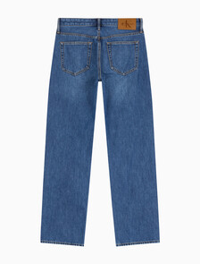 Buy 남성 90's 스트레이트핏 미드블루 37.5 기능성 데님 in color MID BLUE BACK EMBRO