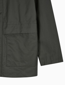 Buy 남성 콘트라스트 카라 카코트 in color CHARCOAL