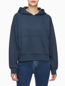 Buy 여성 아카이브 로고 플리스 후디 in color NAVY