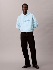 Buy 남성 스탠다드 로고 프리미엄 테리 후디 in color SKY BLUE