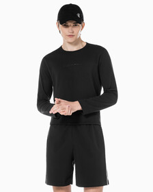 Buy 남성 레귤러핏 롱 슬리브 티셔츠 in color BLACK