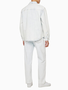 Buy 남성 릴렉스핏 데님 셔츠 in color CHALKY BLUE