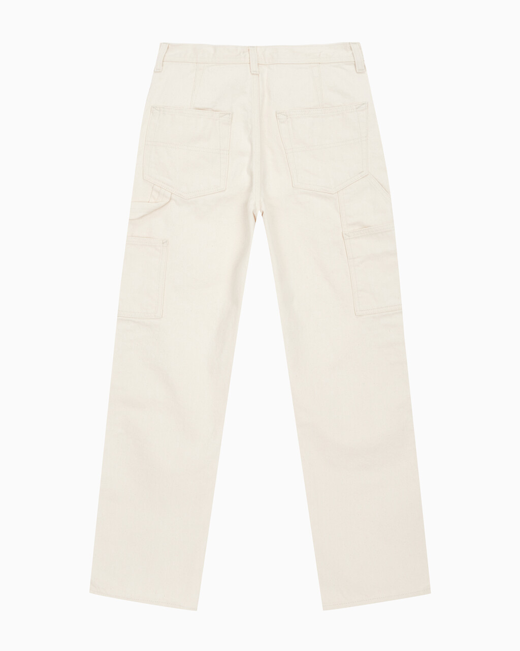 Buy 여성 테이퍼드핏 린스 데님 in color CREAM