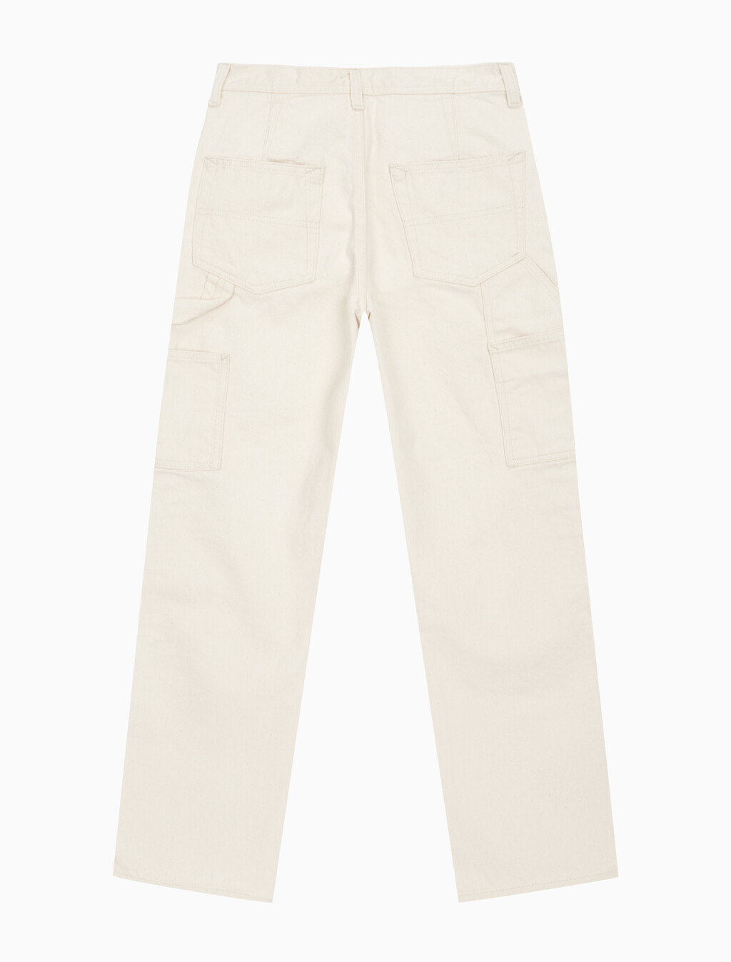 Buy 여성 테이퍼드핏 린스 데님 in color CREAM