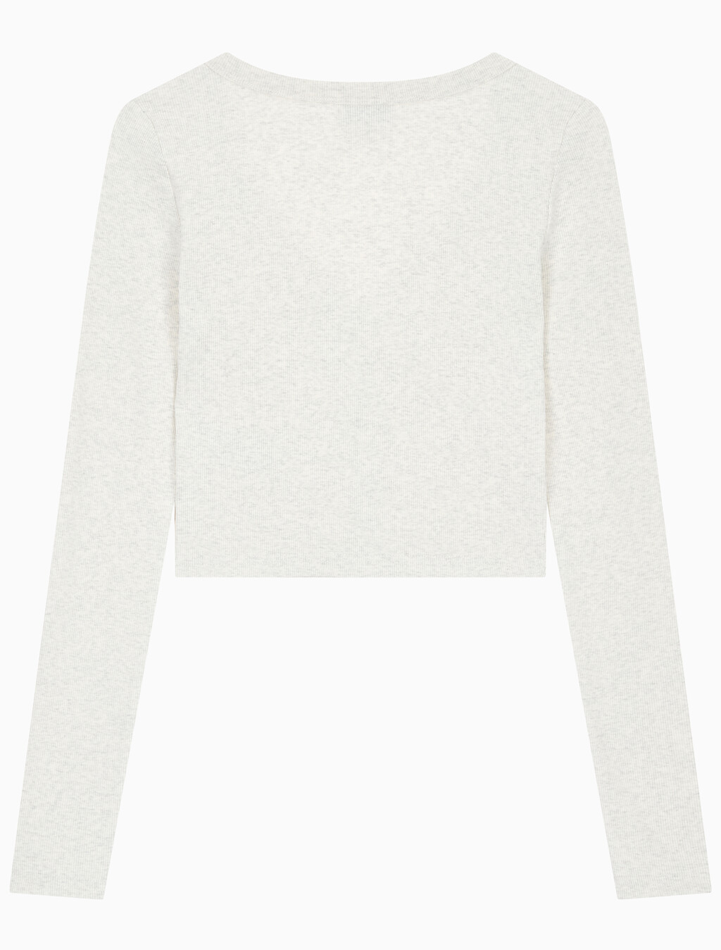 Buy 여성 우븐라벨 베이비립 가디건 in color VANILLA HEATHER