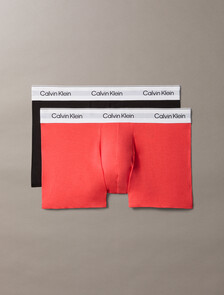 Buy 남성 아이콘 코튼 스트레치 2PK 트렁크 in color Black / Hot Pink
