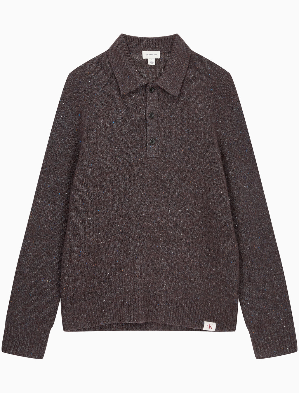 Buy 남성 넾 얀 폴로 스웨터 in color Brown Velvet Neps