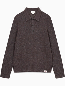 Buy 남성 넾 얀 폴로 스웨터 in color Brown Velvet Neps