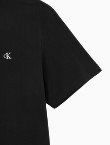 Buy 남성 이지핏 아카이브 로고 반팔 티셔츠 in color BLACK
