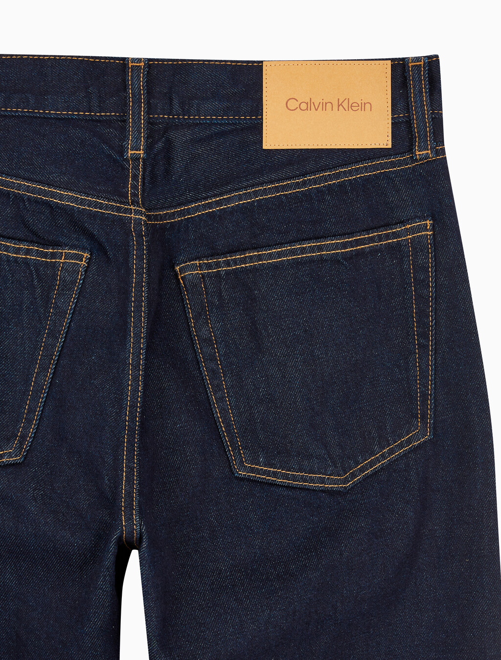Buy 남성 스탠다드 스트레이트핏 다크블루 데님 in color CK RAW SELVEDGE