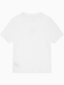 Buy 여성 플럭 로고 반팔 티셔츠 in color BRILLIANT WHITE