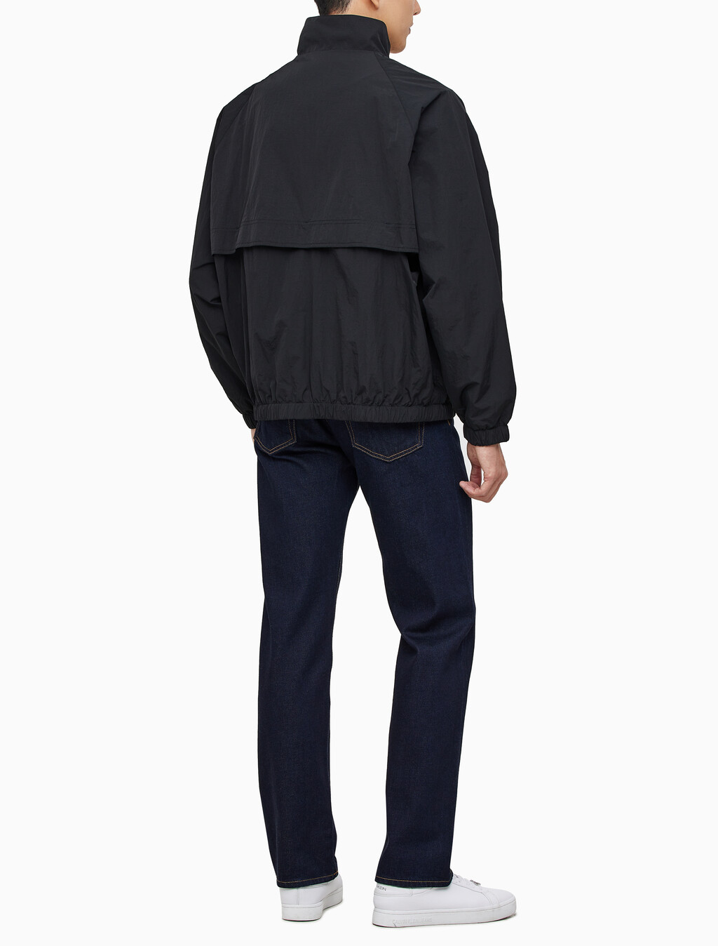Buy 남성 에센셜 스텐드 넥 자켓 in color CK BLACK