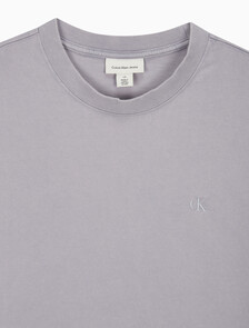 Buy 남성 릴렉스핏 저지 워시 반팔 티셔츠 in color LILAC GRAY