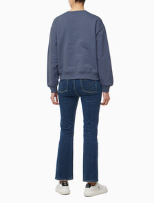 Buy 여성 모노로고 프렌치테리 릴렉스핏 스웻셔츠 in color GRISAILLE