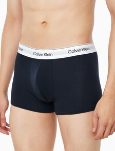 Buy 남성 아이콘 코튼 스트레치 3PK 트렁크 in color WHITE/ YELLOW / DARK NAVY