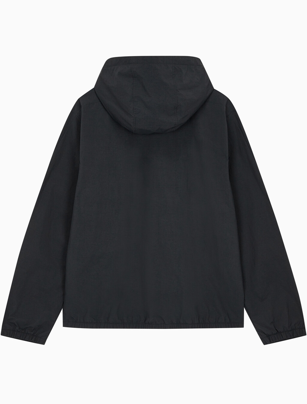 Buy 남성 롱슬리브 크링클 나일론 후드 윈드브레이커 in color BLACK BEAUTY