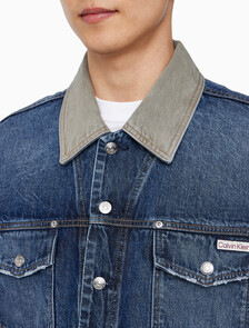 Buy 남성 80's 아이콘 다크블루 데님 자켓 in color DARK BLUE