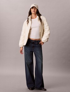 Buy 여성 AOP 자수 라이트 다운 자켓 in color DESERT SAND DUN