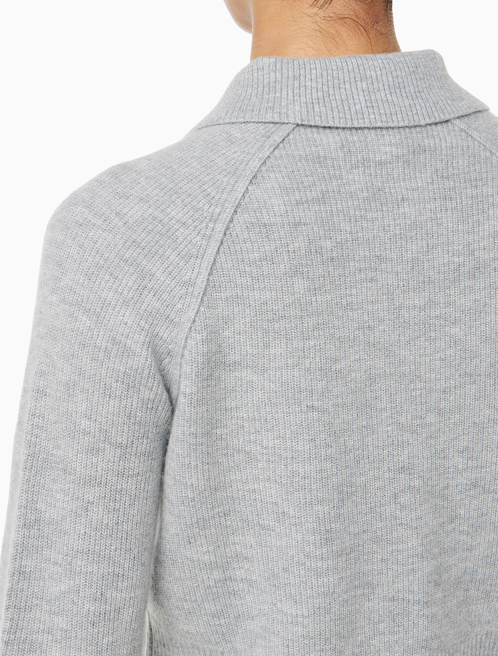 Buy 여성 버튼 가디건 in color LIGHT GREY HEATHER