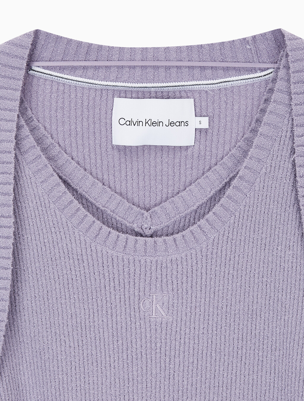 Buy 여성볼레로 가디건 슬리브리스 니트 탑 세트 in color LAVENDER
