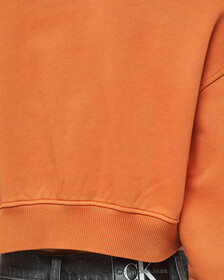 Buy 여성 미네랄 다이 모노로고 후디 in color ORANGE