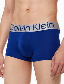 Buy 남성 CK 리컨시더드 스틸 마이크로 로우라이즈 드로즈 3PK in color MIDNIGHT BLUESIGNATURE BLUECLAY GREY