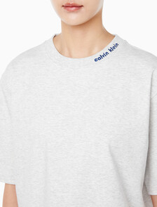 Buy 여성 쿨링 저지 릴렉스핏 반팔 티셔츠 in color LIGHT GREY HEATHER