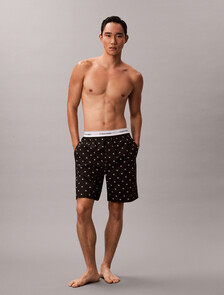 Buy 남성 코튼 포플린 슬립 쇼츠 in color DIAMOND LOGO PRINT_BLACK