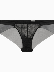 Buy 여성 CK 블랙 플로럴 레이스 AF 비키니 in color BLACK