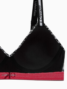 Buy 여성 CK 그래픽 AF 브라렛 in color Black Print