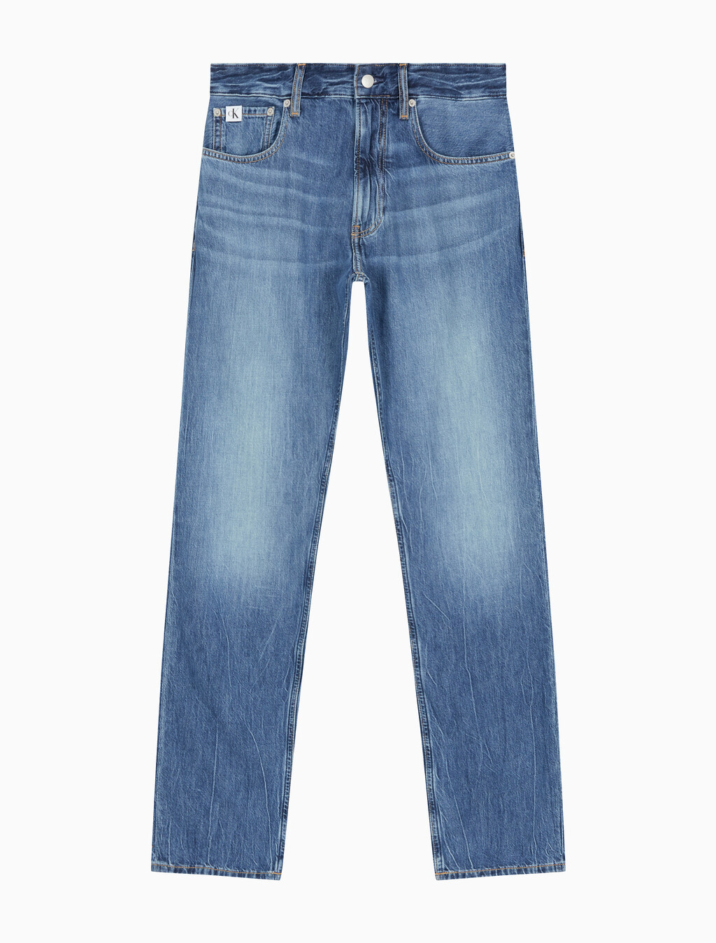 Buy 남성 어센틱 스트레이트핏 라이트블루 데님 in color CHALKY BLUE