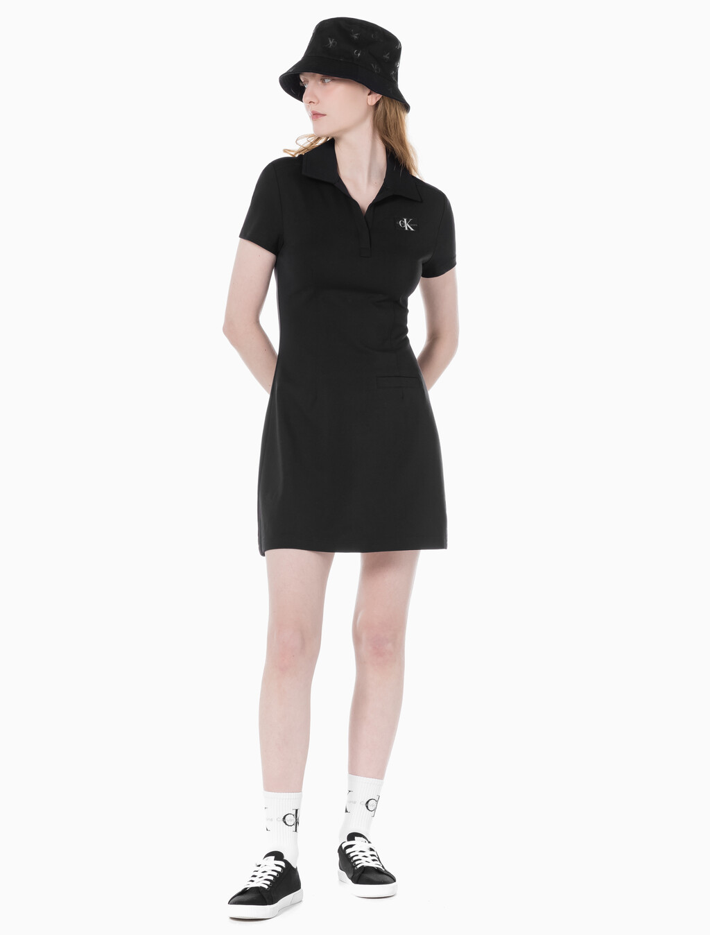 Buy 여성 밀라노 유틸리티 드레스 in color CK BLACK
