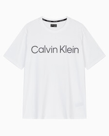 Buy 남성 레귤러 핏 에센셜 볼드 로고 반팔 티셔츠 in color BRIGHT WHITE