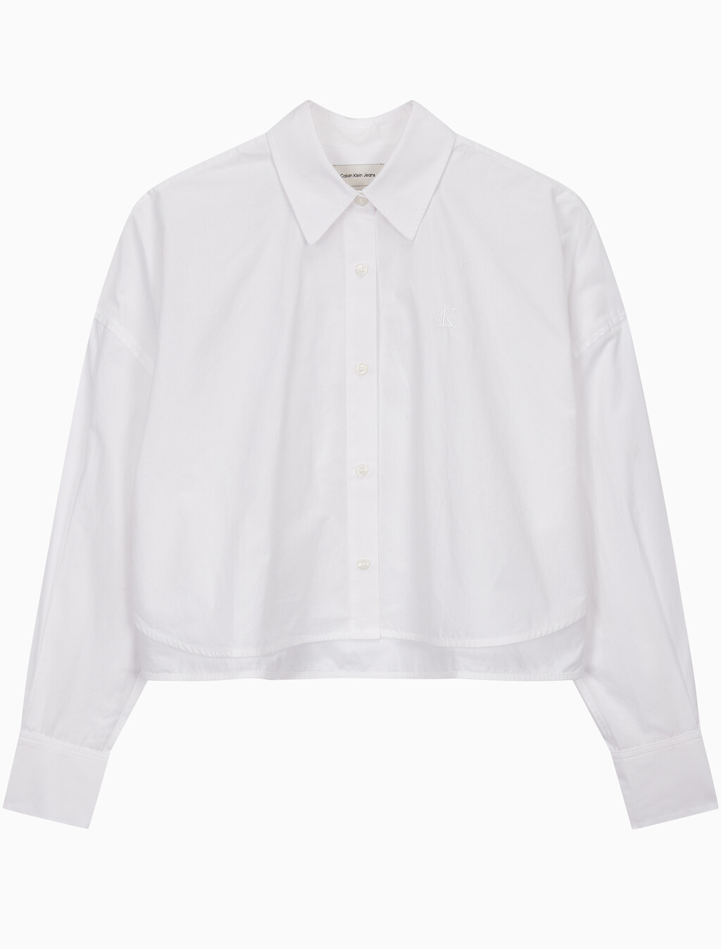 Buy 여성 크롭 패션 셔츠 in color BRIGHT WHITE