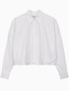 Buy 여성 크롭 패션 셔츠 in color BRIGHT WHITE