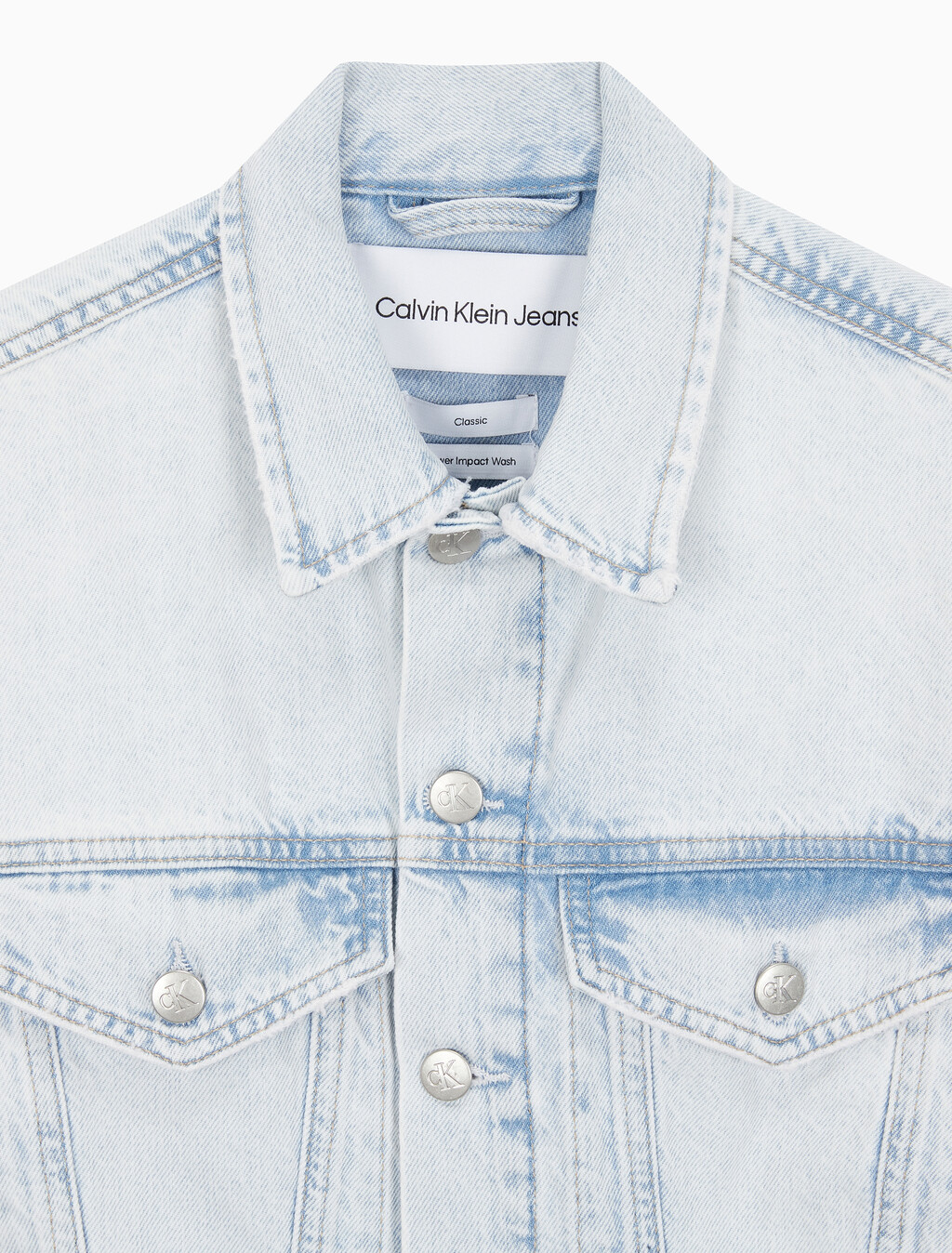 Buy 여성 오버사이즈핏 코르셋 데님 재킷 in color CHALKY BLUE