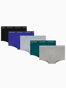 Buy 남성 코튼 스트레치 로우 라이즈 드로즈 5PK in color DARK KHAKI/GREEN/GREY/BLUE/BLACK