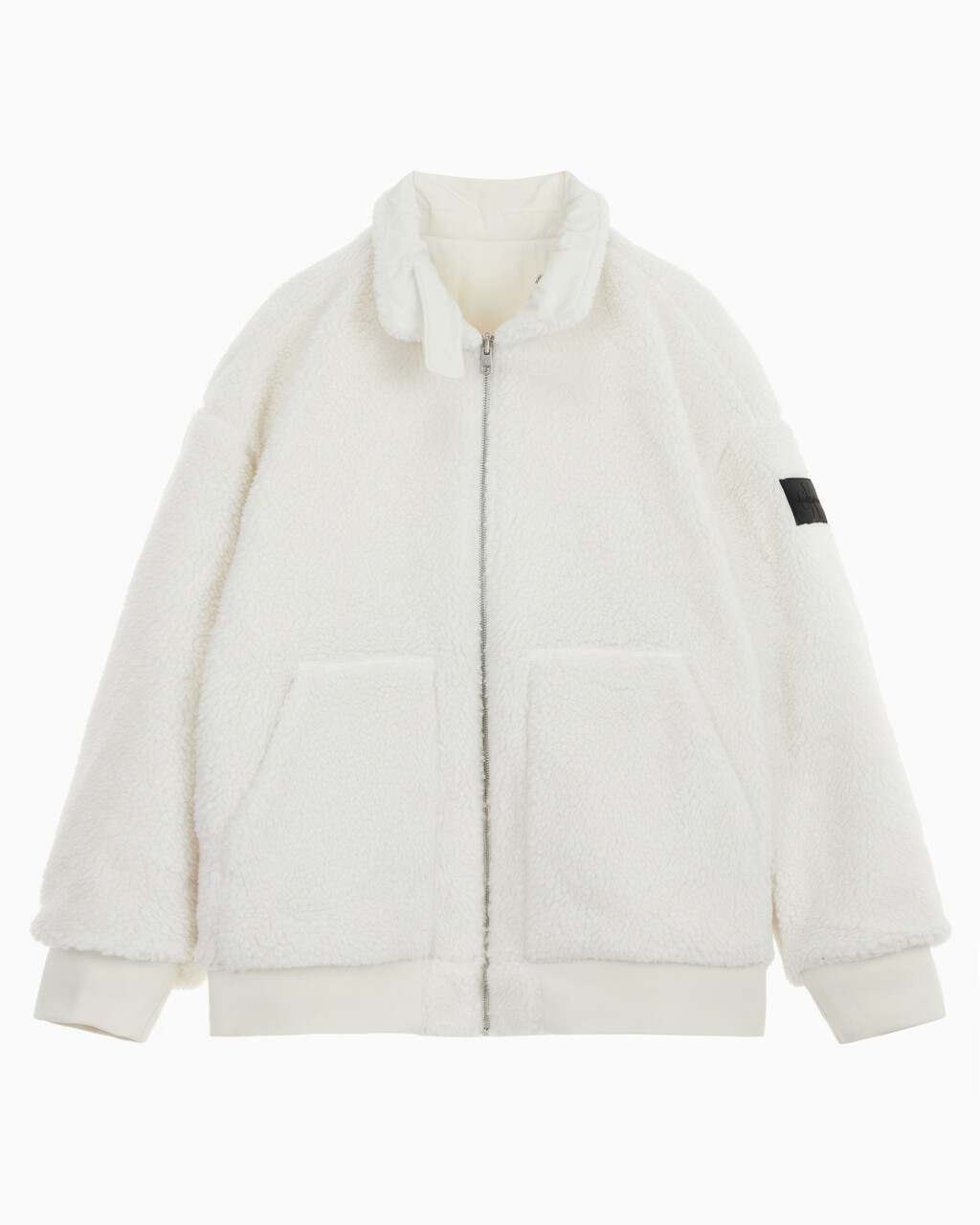 Buy 남성 리버서블 쉐르파 봄버 in color WHITE