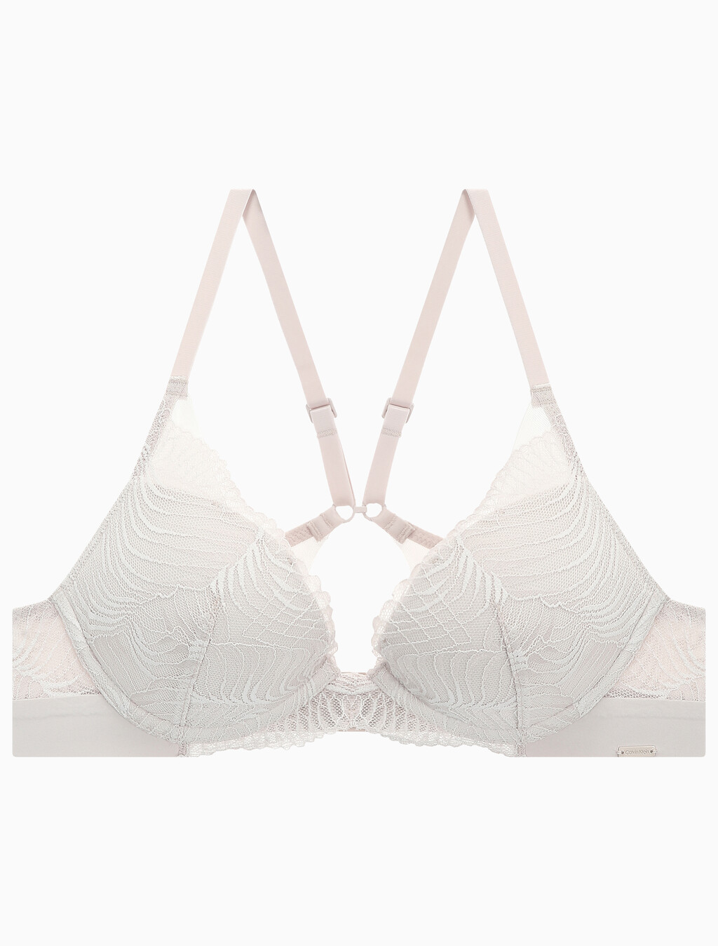Buy 여성 CK 블랙 지오 레이스 AF 푸쉬업 플런지 (ADD A) in color PINK BEIGE