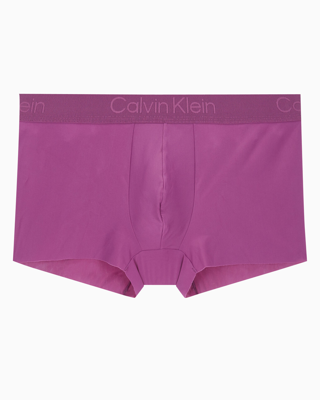 Buy 남성 CK 블랙 마이크로 싱글 로우라이즈 트렁크 in color WOOD VIOLET