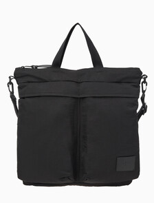 Buy 남성 메트로 나일론 2포켓 헬멧 토트 백 in color BLACK