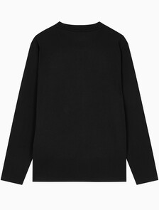 Buy 남성 릴렉스핏 인스티튜셔널 로고 긴팔 티셔츠 in color CK BLACK