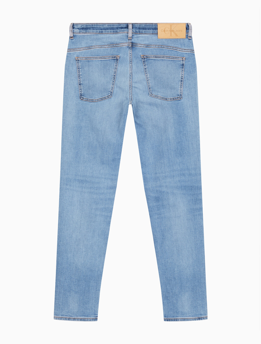 Buy 남성 바디 테이퍼핏 라이트블루 이탈리안 데님 in color CHALKY BLUE