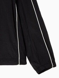 Buy 남성 릴렉스핏 스탠드 카라 트랙 자켓 in color BLACK
