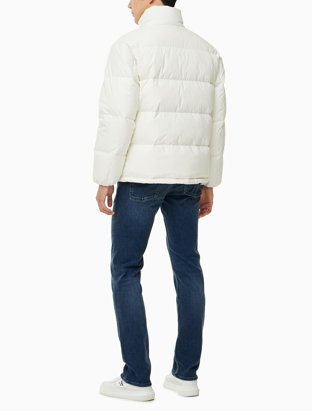 Buy 남성 베이직 에센셜 다운 푸퍼 자켓  in color WHITE