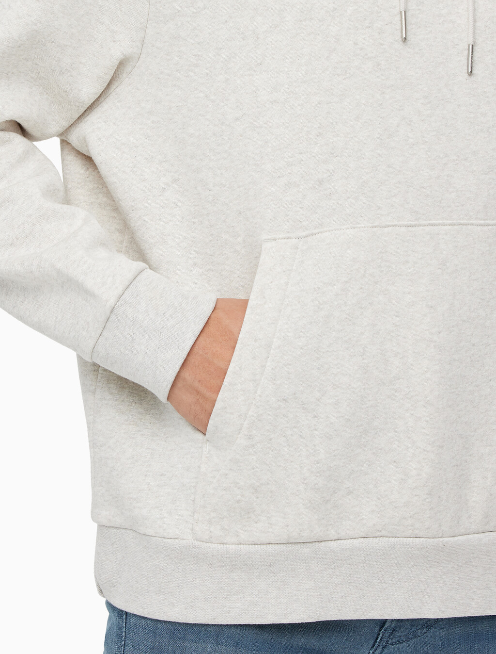 Buy 남성 롱슬리브 아카이브 플리스 후디 in color IVORY